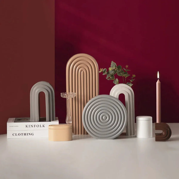 Alinda statue แจกันดอกไม้รูปทรงเรขาคณิต - ALINDA DECOR