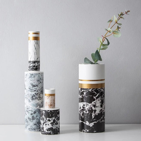 Alinda statue Modern Nordic เซรามิคหินอ่อน K15557 - ALINDA DECOR