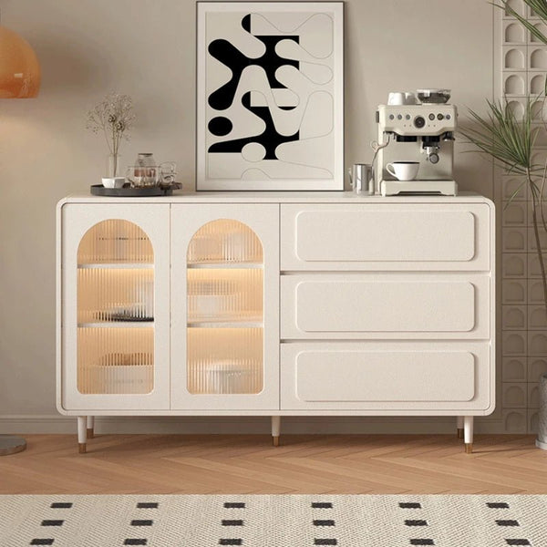 Alinda Storage Display Sideboard Cabinet Wood Shelf 8830 - ALINDA DECOR