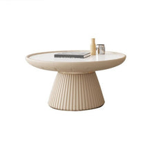 Alinda White Circular Minimalist Marble Top 9922 - ALINDA DECOR