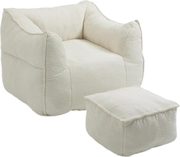 Bean Bag Chair - Comfy Lazy Chair with Memory Foam, Cozy BeanBag Chairs for Adults - ALINDA DECOR