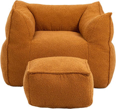 Bean Bag Chair - Comfy Lazy Chair with Memory Foam, Cozy BeanBag Chairs for Adults - ALINDA DECOR