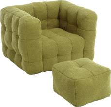 Bean Bag Chair - Comfy Lazy Chair with Memory Foam, Cozy BeanBag Chairs for Adults - ALINDA DECOR