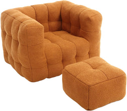 Bean Bag Chair - Comfy Lazy Chair with Memory Foam, Cozy BeanBag Chairs for Adults - ALINDA DECOR