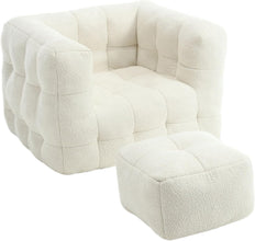 Bean Bag Chair - Comfy Lazy Chair with Memory Foam, Cozy BeanBag Chairs for Adults - ALINDA DECOR