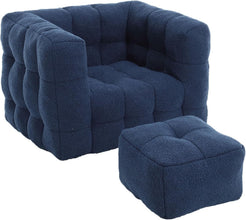 Bean Bag Chair - Comfy Lazy Chair with Memory Foam, Cozy BeanBag Chairs for Adults - ALINDA DECOR