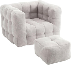 Bean Bag Chair - Comfy Lazy Chair with Memory Foam, Cozy BeanBag Chairs for Adults - ALINDA DECOR