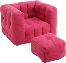 Bean Bag Chair - Comfy Lazy Chair with Memory Foam, Cozy BeanBag Chairs for Adults - ALINDA DECOR