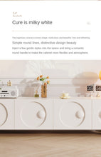Cream Style French TV Cabinet Small Apartment Living Room - ALINDA DECOR