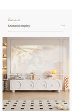 Cream Style French TV Cabinet Small Apartment Living Room - ALINDA DECOR