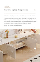 Cream Style French TV Cabinet Small Apartment Living Room - ALINDA DECOR