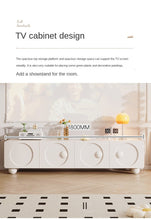 Cream Style French TV Cabinet Small Apartment Living Room - ALINDA DECOR
