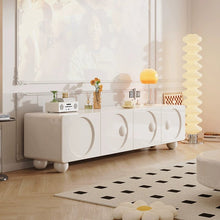 Cream Style French TV Cabinet Small Apartment Living Room - ALINDA DECOR