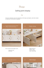 Cream Style French TV Cabinet Small Apartment Living Room - ALINDA DECOR