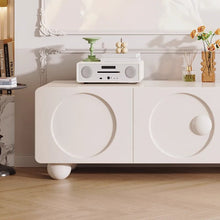 Cream Style French TV Cabinet Small Apartment Living Room - ALINDA DECOR