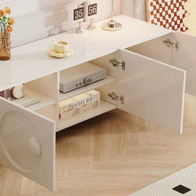 Cream Style French TV Cabinet Small Apartment Living Room - ALINDA DECOR