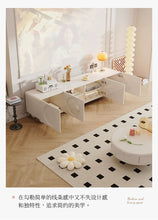Cream Style French TV Cabinet Small Apartment Living Room - ALINDA DECOR