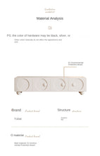 Cream Style French TV Cabinet Small Apartment Living Room - ALINDA DECOR