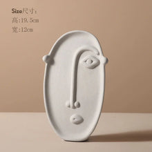 Creative Nordic Ceramic Vase Simple Face Decoration - ALINDA DECOR