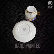 WINDSOR Cup And Saucer 200 ML Handpainted Premium Handicraft Best Seller From Thailand Luxury Collection