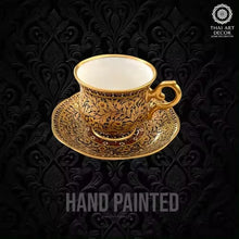 WINDSOR Cup And Saucer 200 ML Handpainted Premium Handicraft Best Seller From Thailand Luxury Collection