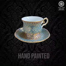 WINDSOR Cup And Saucer 200 ML Handpainted Premium Handicraft Best Seller From Thailand Luxury Collection