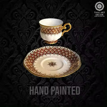 WINDSOR Cup And Saucer 200 ML Handpainted Premium Handicraft Best Seller From Thailand Luxury Collection