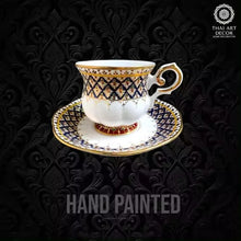 WINDSOR Cup And Saucer 200 ML Handpainted Premium Handicraft Best Seller From Thailand Luxury Collection