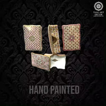 Jewelry Name Card Case Hand Painted In Traditional Thai Design With Love By Our In House Artisans Luxury Collection - ALINDA DECOR