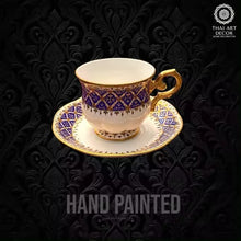 WINDSOR Cup And Saucer 200 ML Handpainted Premium Handicraft Best Seller From Thailand Luxury Collection