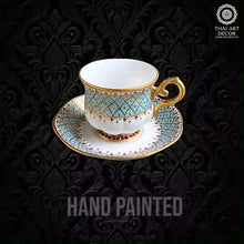WINDSOR Cup And Saucer 200 ML Handpainted Premium Handicraft Best Seller From Thailand Luxury Collection