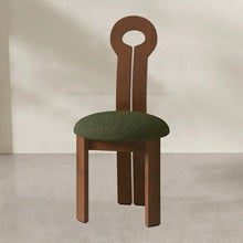Dining Chair Creative Design Walnut Color - ALINDA DECOR