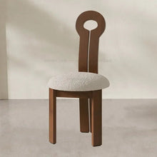 Dining Chair Creative Design Walnut Color - ALINDA DECOR