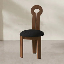 Dining Chair Creative Design Walnut Color - ALINDA DECOR