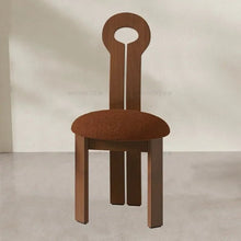 Dining Chair Creative Design Walnut Color - ALINDA DECOR