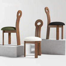 Dining Chair Creative Design Walnut Color - ALINDA DECOR