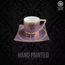 EXTREME 230 ml ONE Tea Coffee Cup And Saucer Handpainted Premium Handicraft Best Seller From Thailand Luxury Collection - ALINDA DECOR