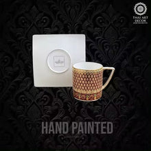 EXTREME 230 ml ONE Tea Coffee Cup And Saucer Handpainted Premium Handicraft Best Seller From Thailand Luxury Collection - ALINDA DECOR