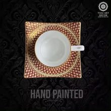 EXTREME 230 ml ONE Tea Coffee Cup And Saucer Handpainted Premium Handicraft Best Seller From Thailand Luxury Collection - ALINDA DECOR