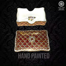 Jewelry Name Card Case Hand Painted In Traditional Thai Design With Love By Our In House Artisans Luxury Collection - ALINDA DECOR