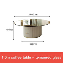 Glass Coffee Table TV Cabinet Rectangle Center Tables White Display Sideboard With Drawers Round Corners Muebles Room Furniture - ALINDA DECOR