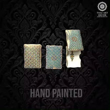 Jewelry Name Card Case Hand Painted In Traditional Thai Design With Love By Our In House Artisans Luxury Collection - ALINDA DECOR