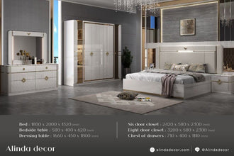 King Double Beds Modern Luxury Set - ALINDA DECOR