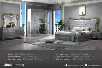 King Double Beds Modern Luxury Set - ALINDA DECOR