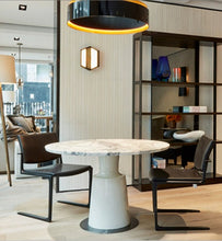 Light Luxury and Simplicity Post - Modern Marble Conference Table - ALINDA DECOR