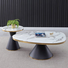 modern design living room furniture luxury coffee tables nordic wrought iron marble coffee table - ALINDA DECOR