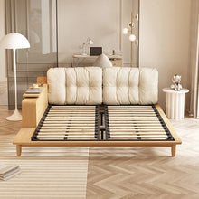 Modern Minimalist 1.8cm Double Bed Bedroom Log Style Solid Wood Bed Light Luxury Master Bedroom Bed - ALINDA DECOR