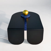 Modern simple creative black tea table small apartment living room - ALINDA DECOR