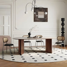 Natural Oval Stone Kitchen & Dining Table - ALINDA DECOR