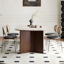 Natural Oval Stone Kitchen & Dining Table - ALINDA DECOR